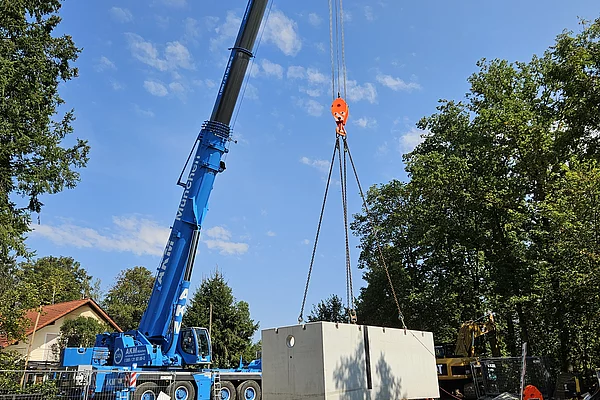 Baustelle Pumpwerk Aschau-Werk