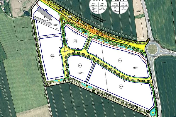 Plan Gewerbegebiet "Thann Süd"