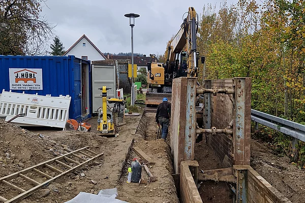 Kanalisation Baustelle Reit 31.10.2024