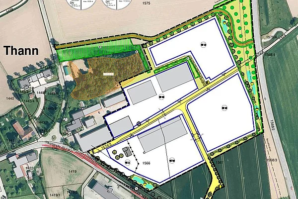Plan Gewerbegebiet "Thann Nord"