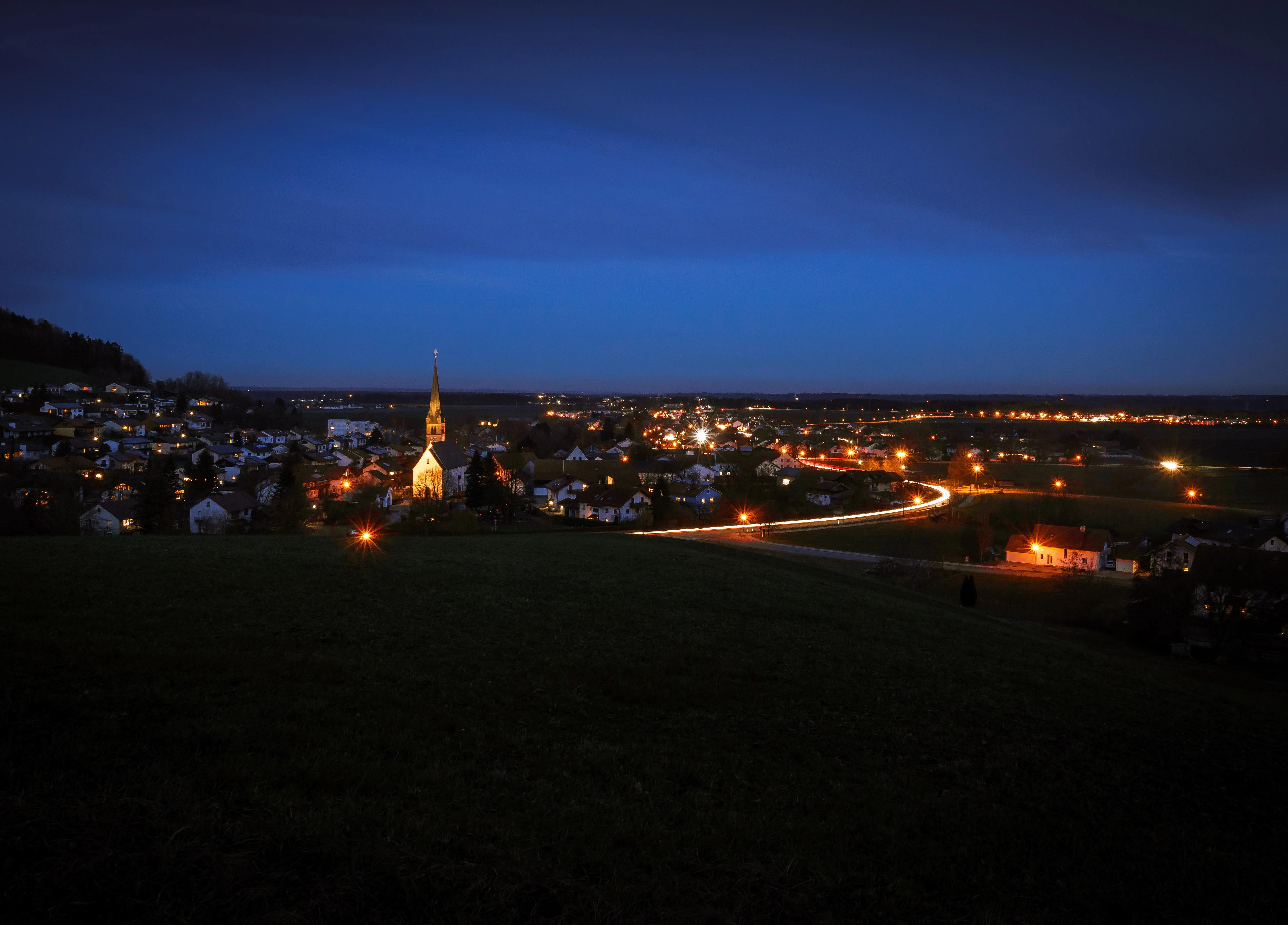 Aschau a. Inn bei Nacht