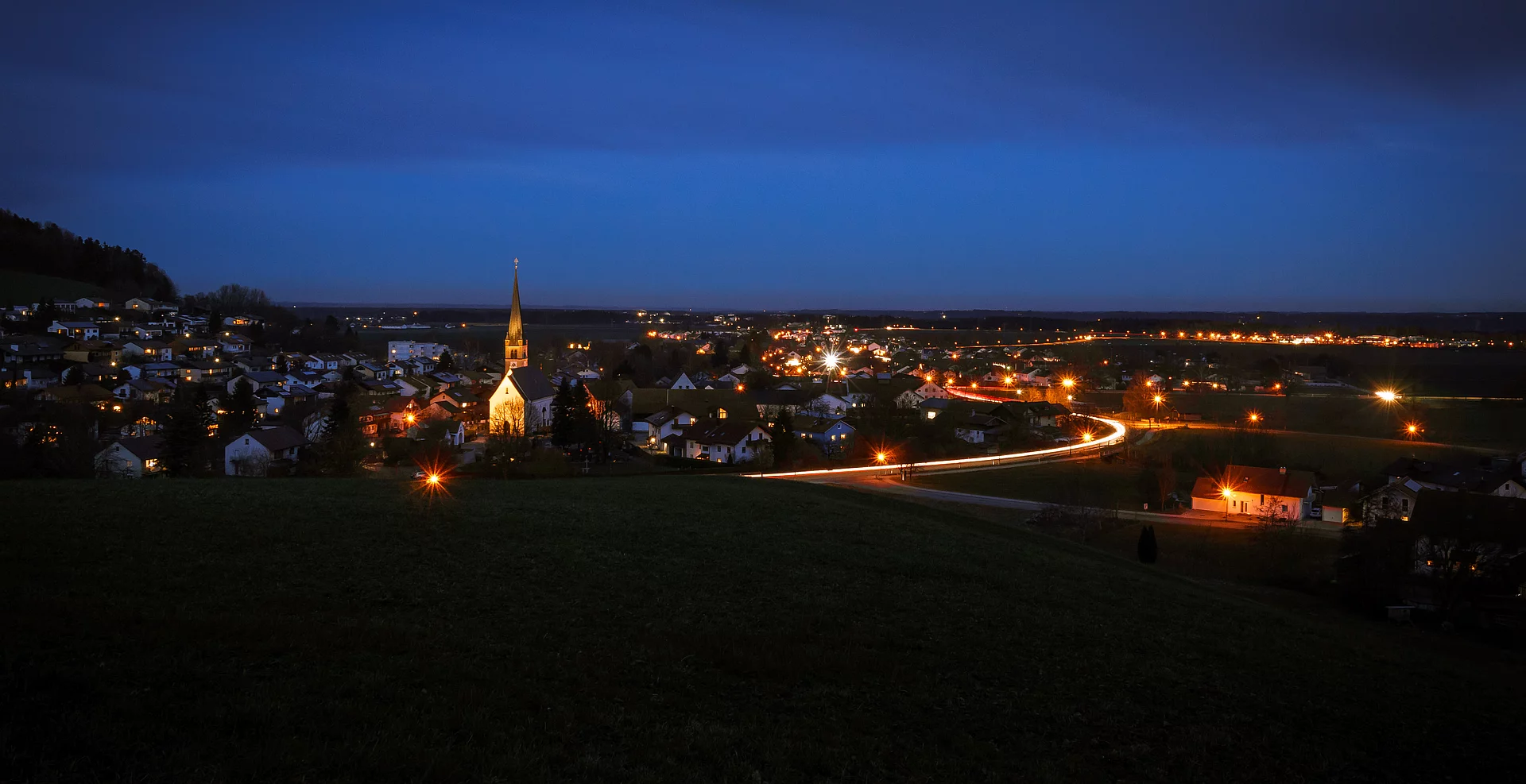 Aschau a. Inn bei Nacht