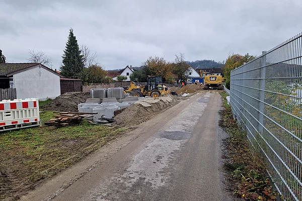 Kanalisation Baustelle Reit 31.10.2024