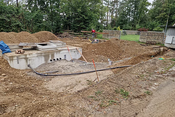 Installationsarbeiten Pumpwerk Aschau-Werk