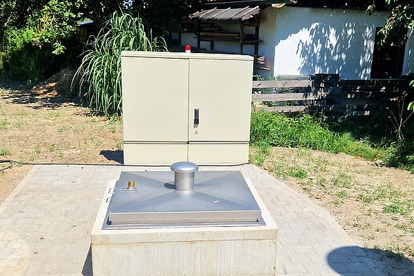 Fertiggestellte Baustelle der Kanalisation Reit 