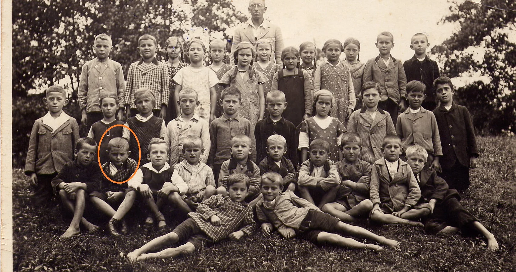 Klassenbild mit Papst Benedikt XVI.