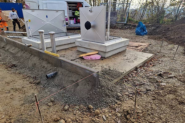 Installationsarbeiten Pumpwerk Aschau-Werk