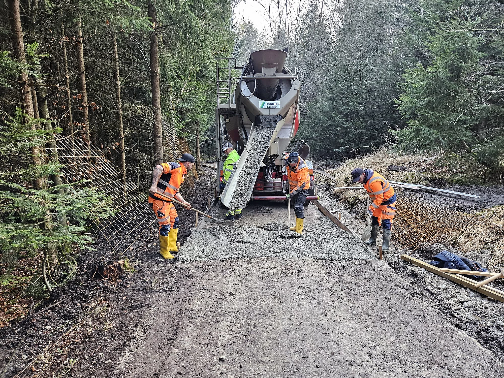 Betonieren Winterberg 17.03.2025