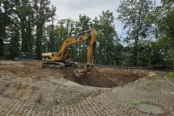 Baustelle Pumpwerk Aschau-Werk