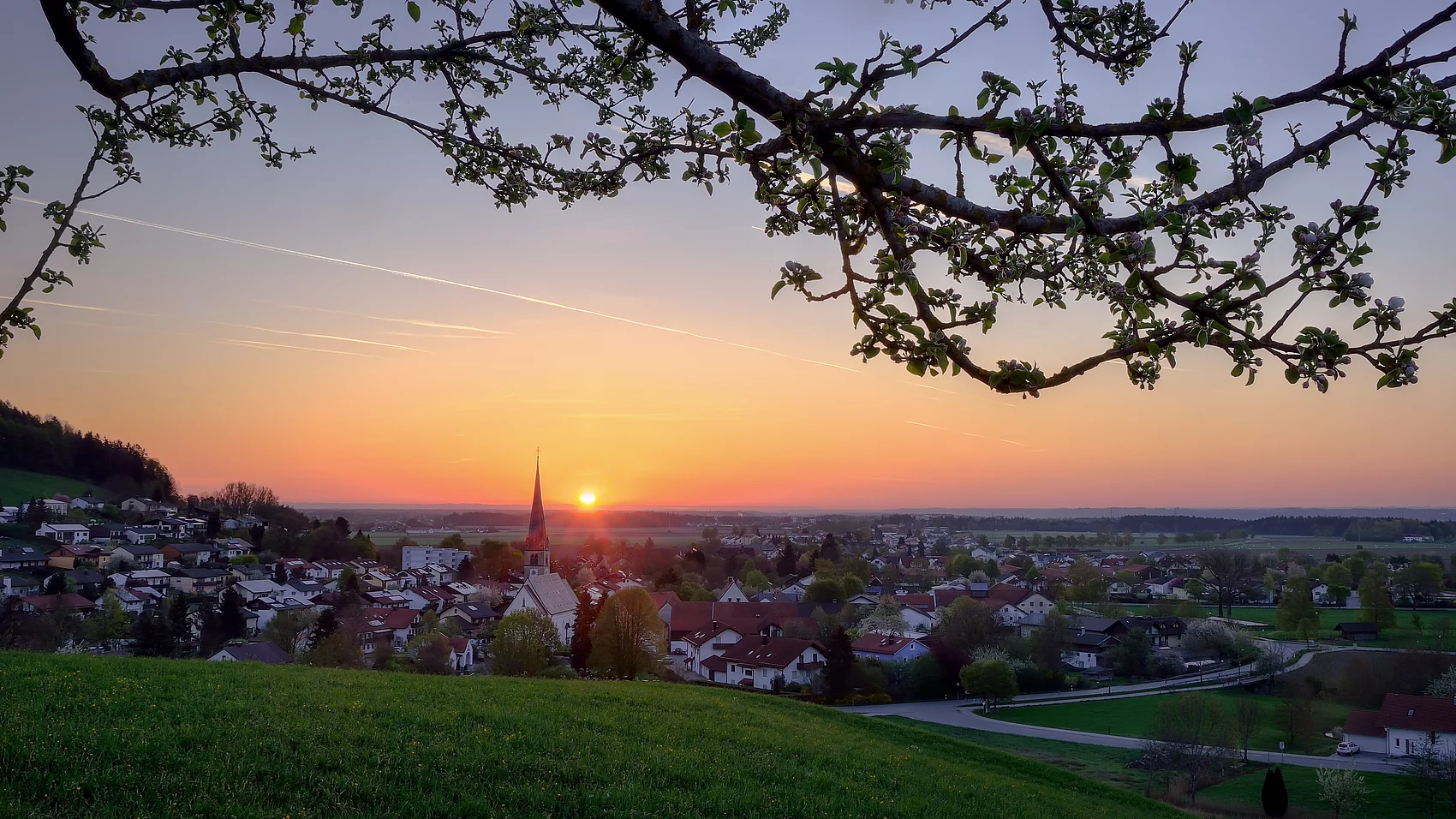 Sonnenaufgang über Aschau